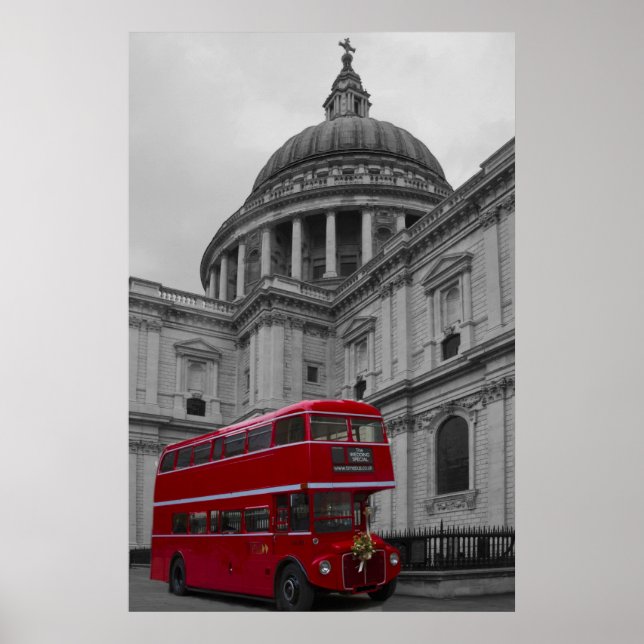 London Red Bus Poster (Vorne)