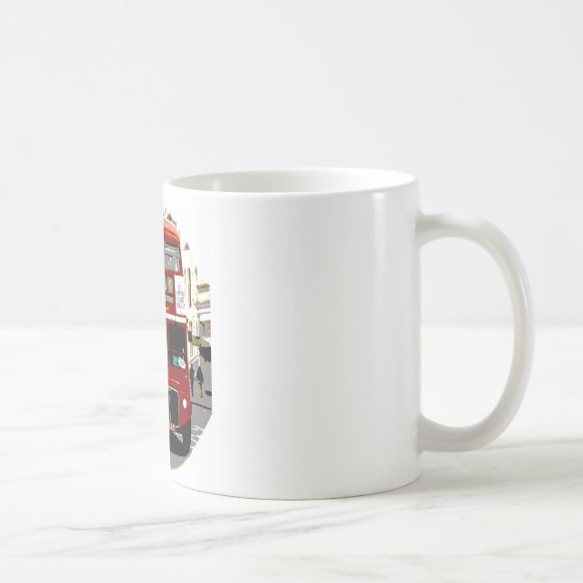 London Red Bus Routemaster Buses Kaffeetasse (Rechts)