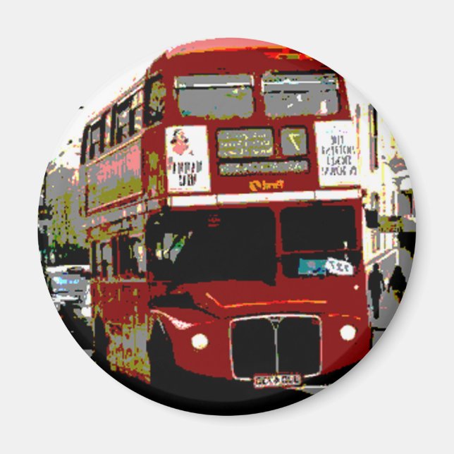 London Red Bus Routemaster Buses Magnet (Vorne)