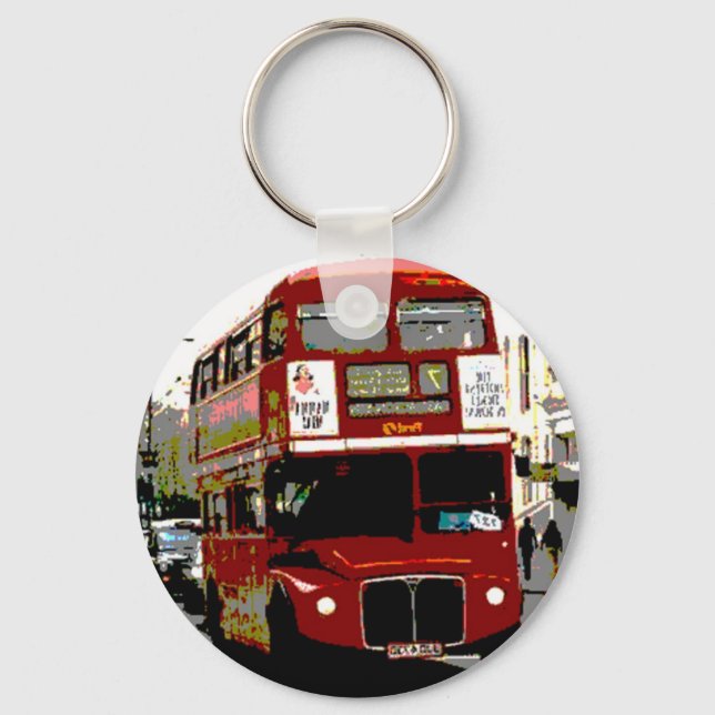 London Red Bus Routemaster Buses Schlüsselanhänger (Vorderseite)