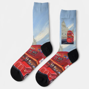 London Red Bus Socken