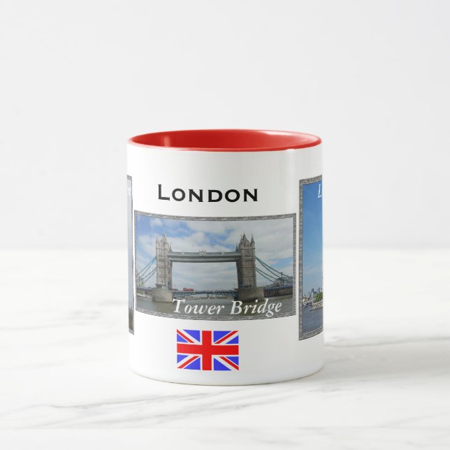 London Red London Combo-Tasse mit 3 Panel Tasse (Zentrum)