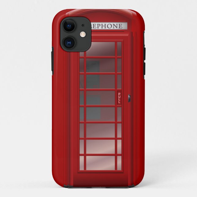 London Red Phone Booth Box Case-Mate iPhone Hülle (Rückseite)