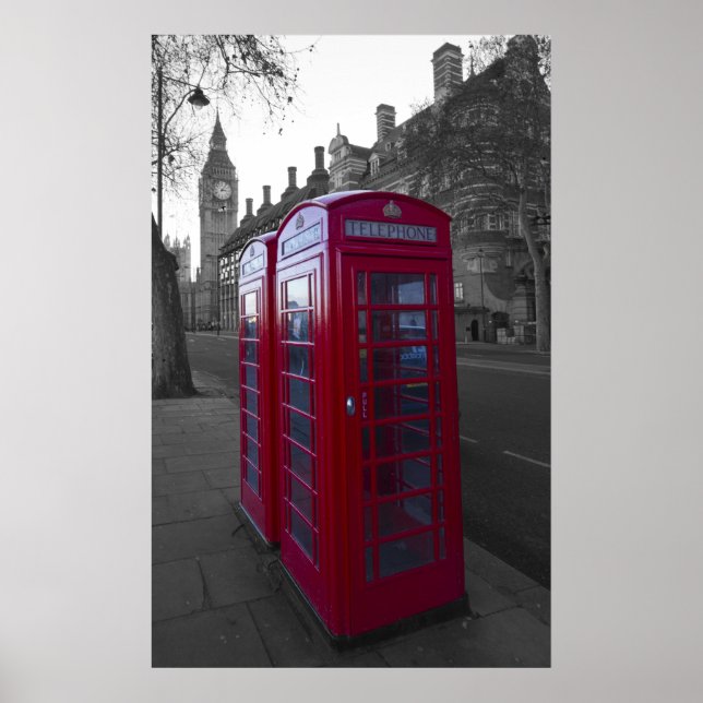 London Red Telephone box Poster (Vorne)
