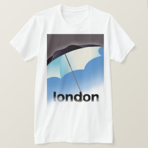 London Regenschirm Reiseplakat T-Shirt