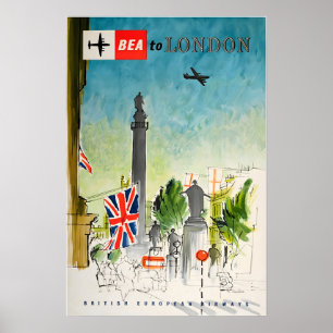 London Reiseplakat England Kunst Druck Tourismuswe Poster