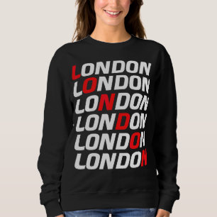 London Retro Vintag einen echten Engländer aus Eng Sweatshirt