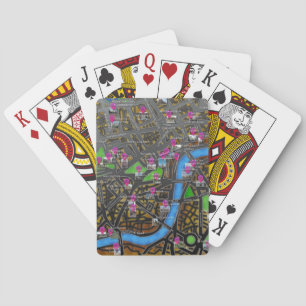 London Road Map Spielkarten