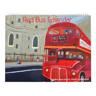 London Roter Bus Großer Kalender