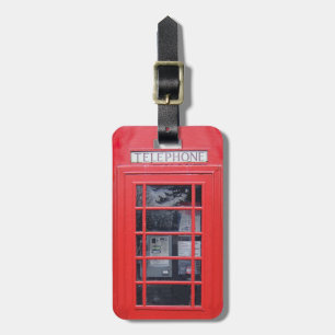 London-Rotes Telefonhäuschen Gepäckanhänger