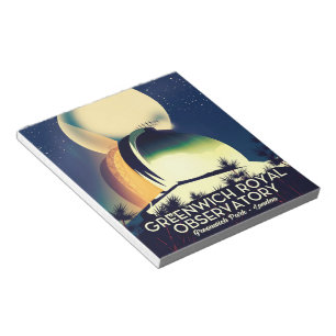 London Royal Observatory Greenwich Notizblock