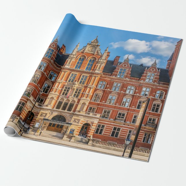 London Royal Uni of Music bei Sonnenuntergang  Geschenkpapier (Ungerollt)