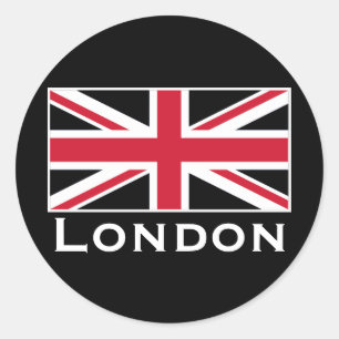 London Runder Aufkleber