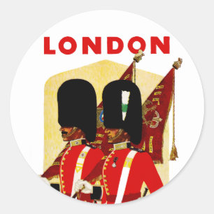 London Runder Aufkleber