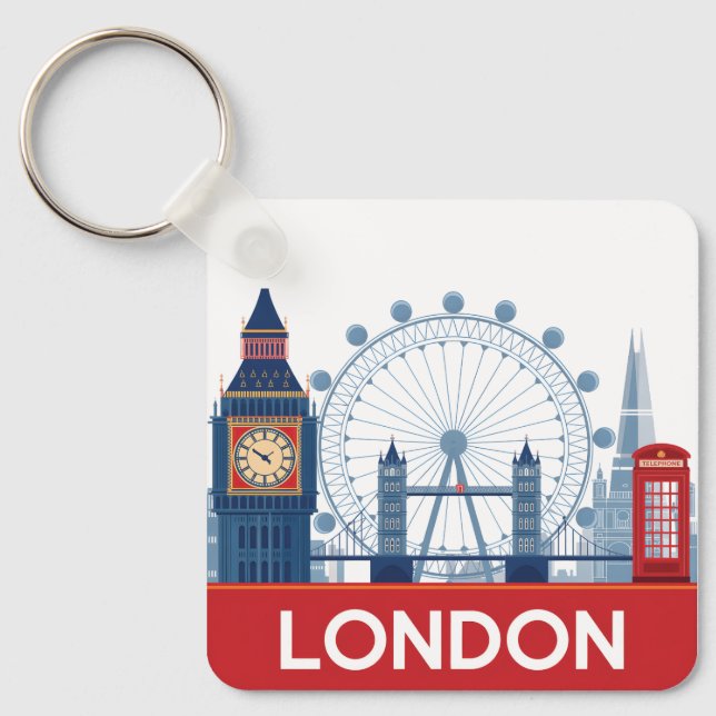 London Schlüsselanhänger (Vorderseite)