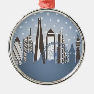 London-Schneeflocken Ornament Aus Metall