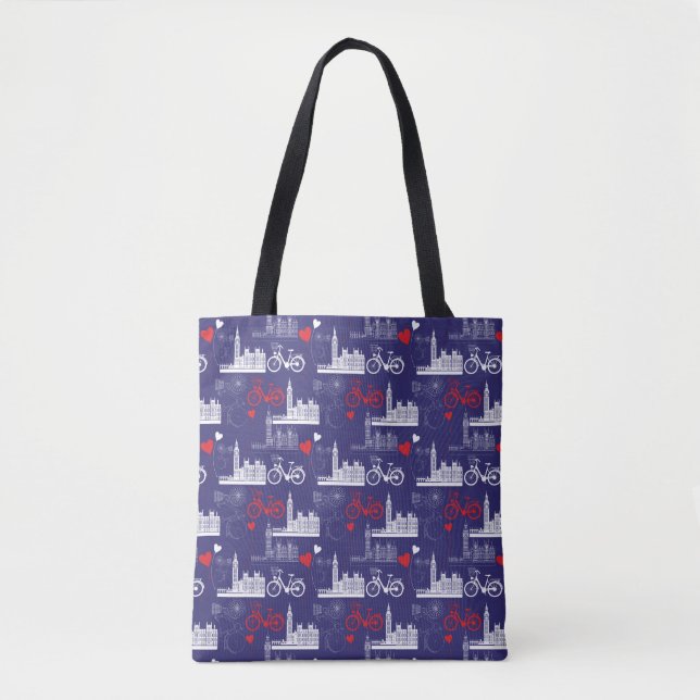 London-Sehenswürdigkeit-Muster Tasche (Vorderseite)