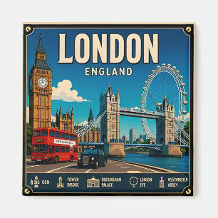 🧲 London Sehenswürdigkeiten Reise Andenken Englan Magnet
