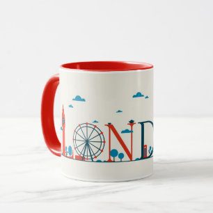 London Sehenswürdigkeiten UK Rote Tasse
