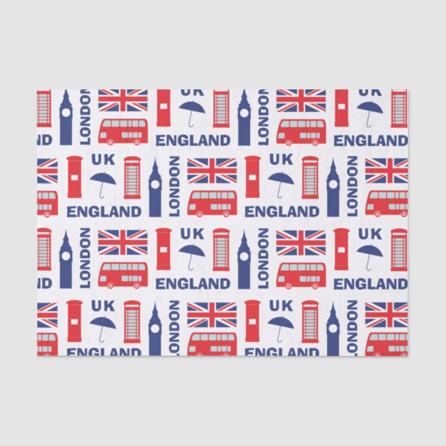 London Seidenpapier (Vorderseite)