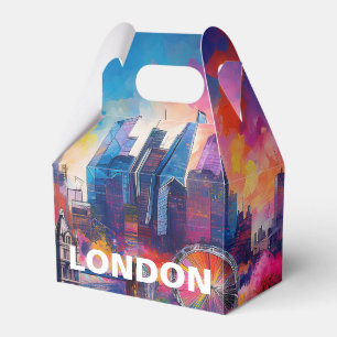 London Skyline Abstrakte Kunst Geschenkschachtel