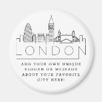 London Skyline | Benutzerdefinierte Stadtmeldung o