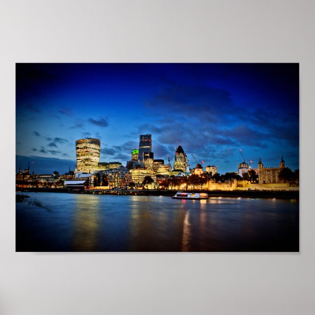 London Skyline Cityscape Poster (Vorne)
