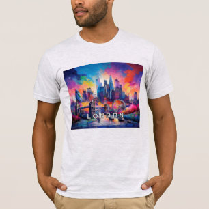 London Skyline Graffiti Art T-Shirt