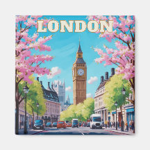 London Skyline Kühlschrankmagnet - Iconic UK Souve