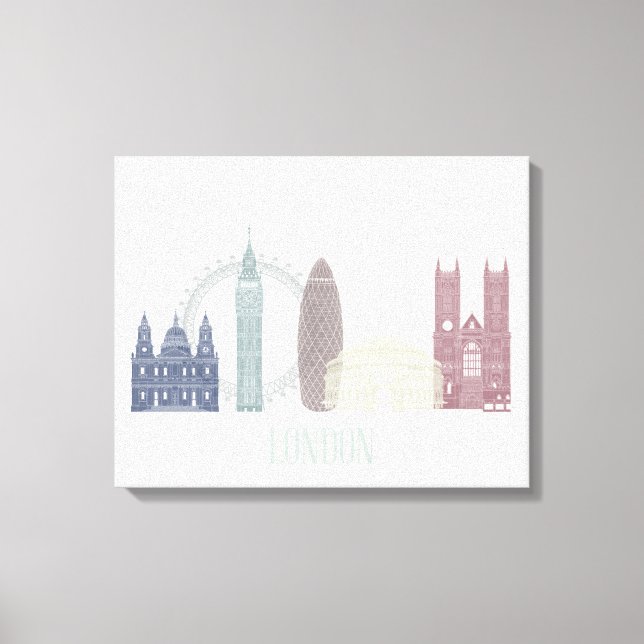 London Skyline Leinwanddruck (Vorderseite)