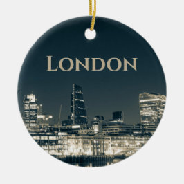 London Skyline Panorama Urban Souvenir Geschenk Keramik Ornament