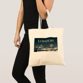 London Skyline Panorama Urban Souvenir Geschenk Tragetasche
