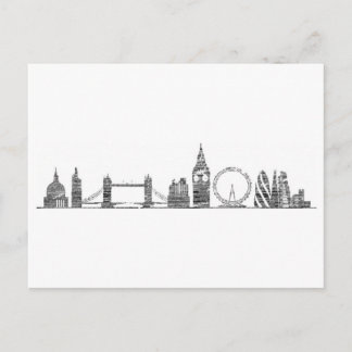 London Skyline Postcard Postkarte
