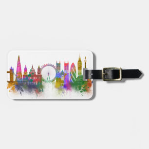 London Skyline - Rainbow Gepäckanhänger