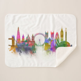 London-Skyline - Regenbogen Sherpadecke