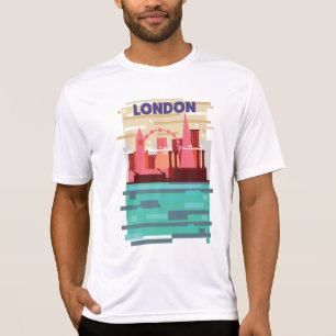 London Skyline Reiseplakat. T-Shirt