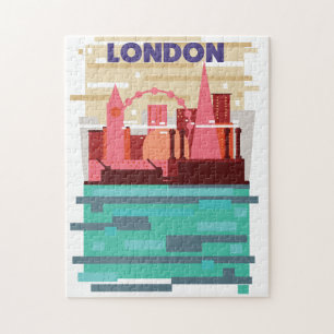 London Skyline-Reiseposter.