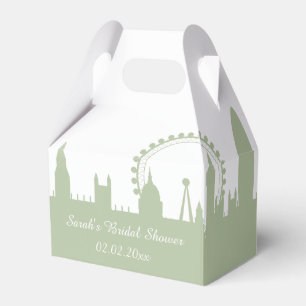 London Skyline Sage Personalisierte Gefälligkeitsb Geschenkschachtel
