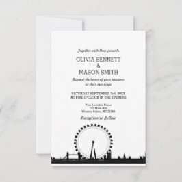 London-Skyline-Stadtbild-Hochzeits-Einladung Einladung