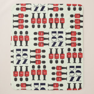 London, Soldaten, nahtloses Muster Sherpadecke