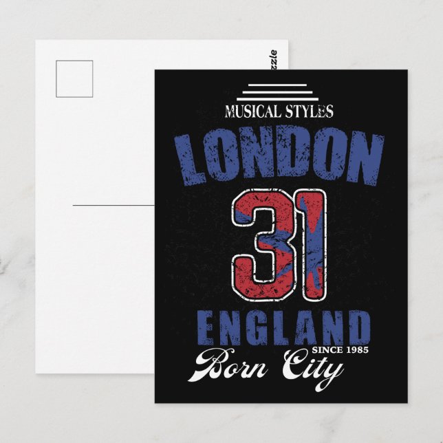 London Soundscape Postkarte (Vorne/Hinten)