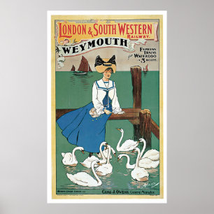 London & Southwest ~ Weymouth Poster