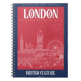 London - Splendid Place to Live Notizblock