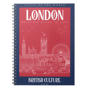 London - Splendid Place to Live Notizblock