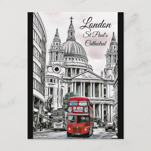 London, St Paul's Cathedral Postcard Keepake Postkarte (Vorderseite)
