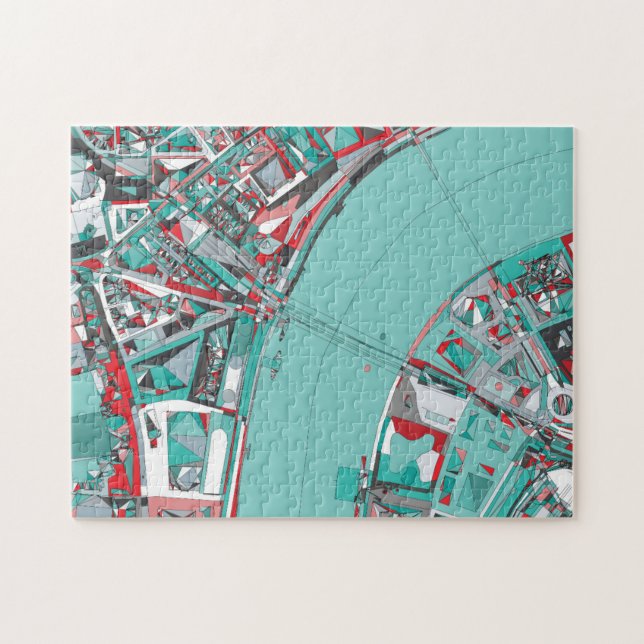London-Stadt-Struktur-Karte (Horizontal)
