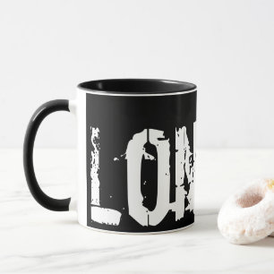London - Städtischer Stil - Schwarz und Weiß Tasse