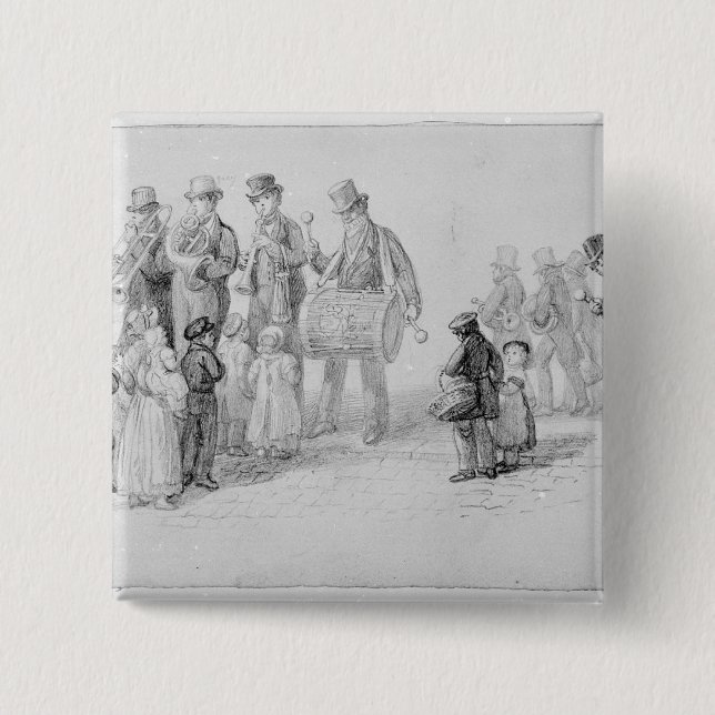 London-Straßen-Band, 1839 Button (Vorderseite)