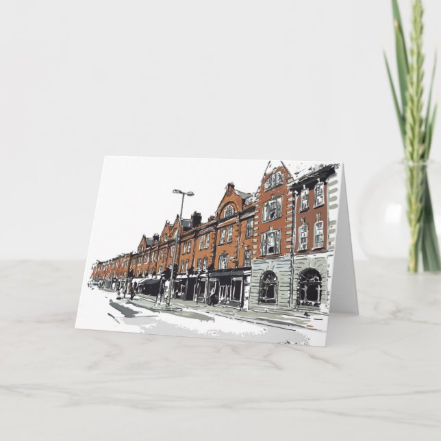 London-Straßen-Szene Karte (Vorderseite)