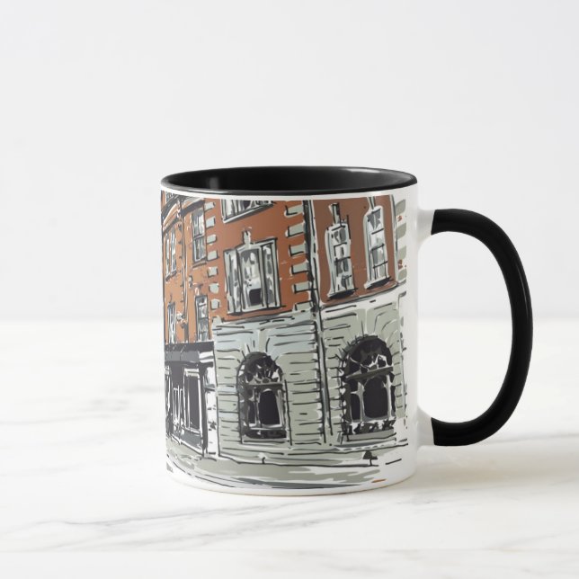 London-Straßen-Szene Tasse (Rechts)